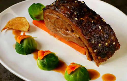 Poitrine de Porc Noir de Bigorre AOP confite par Delphine
