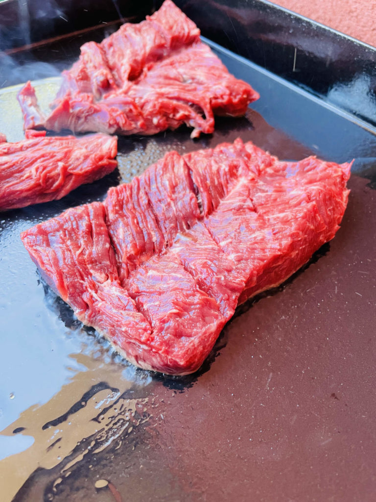 Onglet de boeuf à la plancha