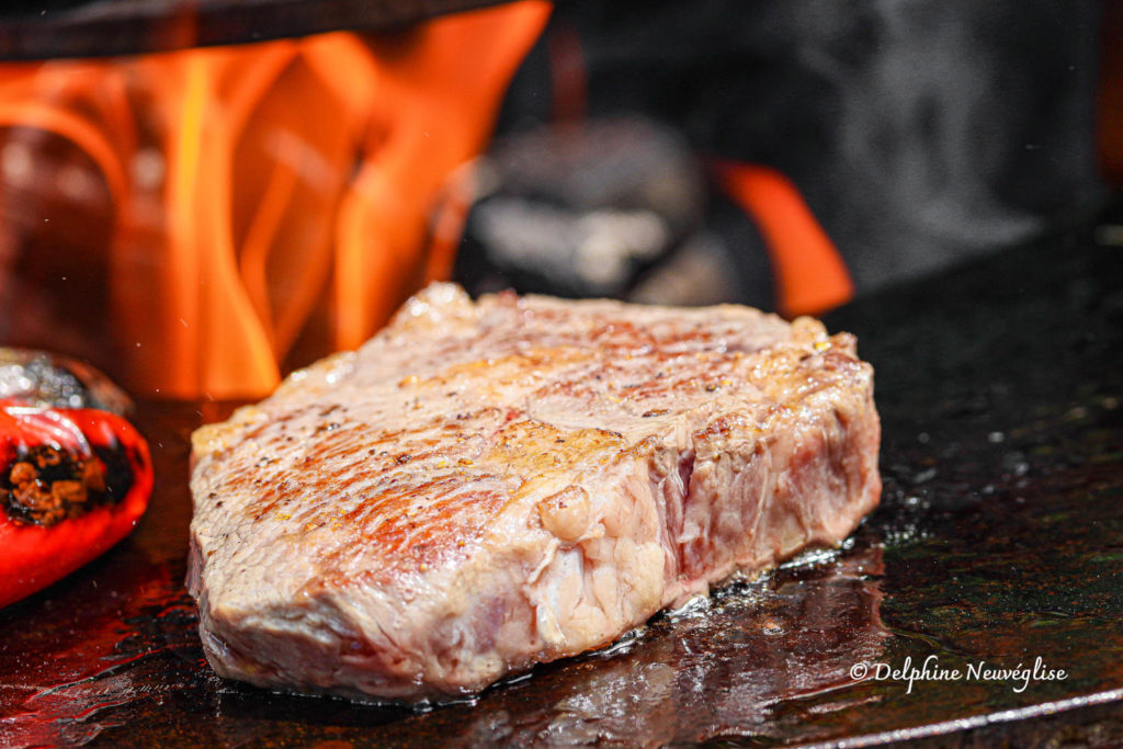 Cuisson de la noix d'entrecôte Angus