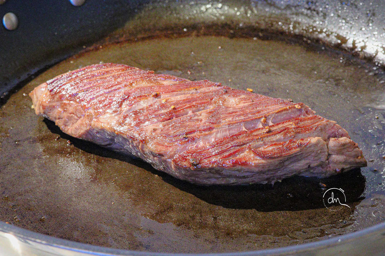 onglet de bœuf Angus à la pôele