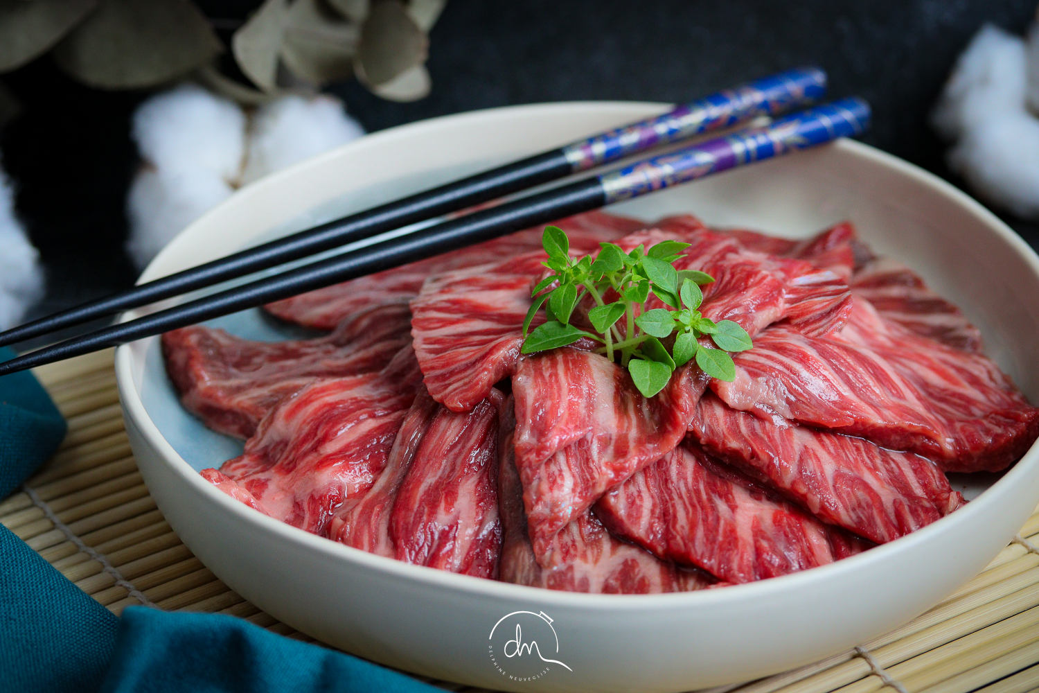 Pierrade chuck flap wagyu bio