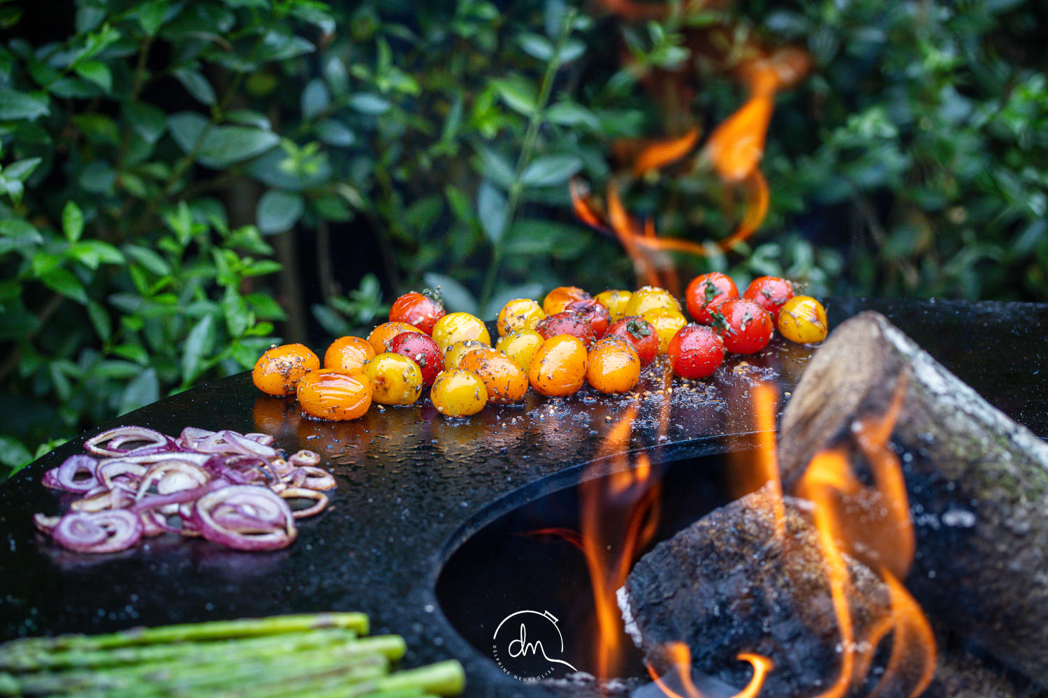 légumes au brasero plancha