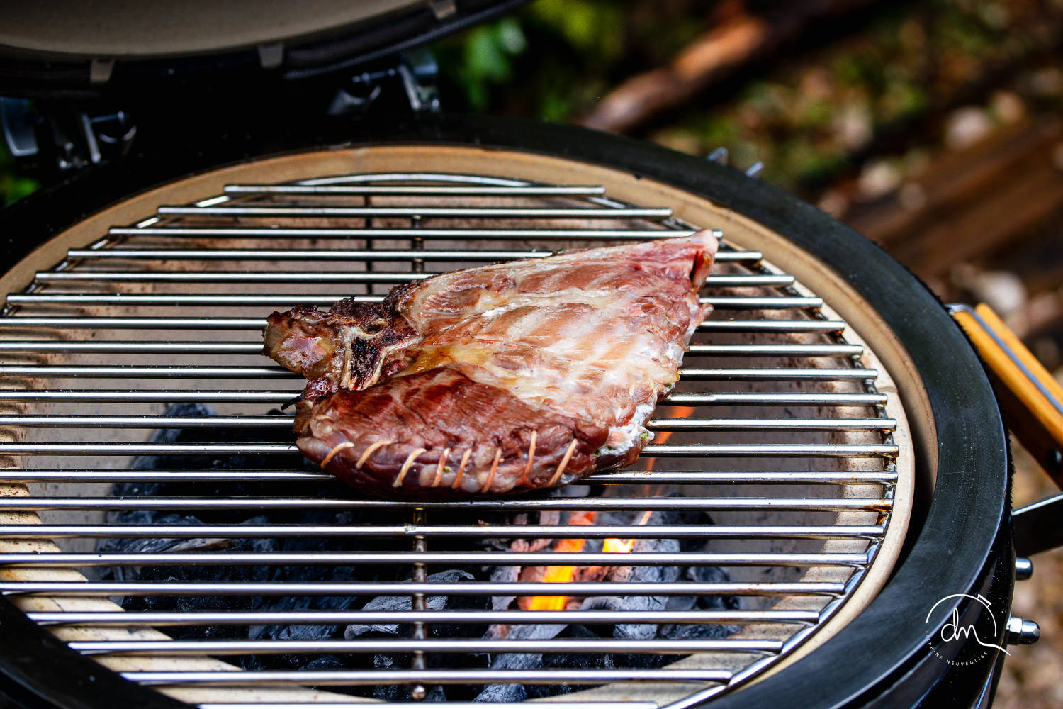 côte d'échine porc noir de bigorre farcie