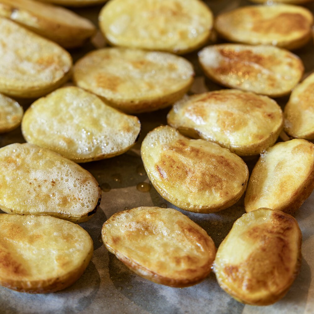 Pommes de terre grenailles rôties au four
