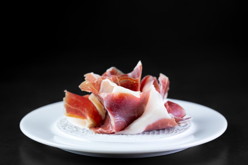 Pétales Jambon Porc Noir de Bigorre AOP coupées au couteau