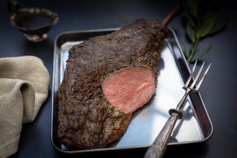 Gigot d'agneau de Sisteron IGP au Kamado