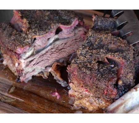 Plat de côtes Angus Ibérique au Kamado