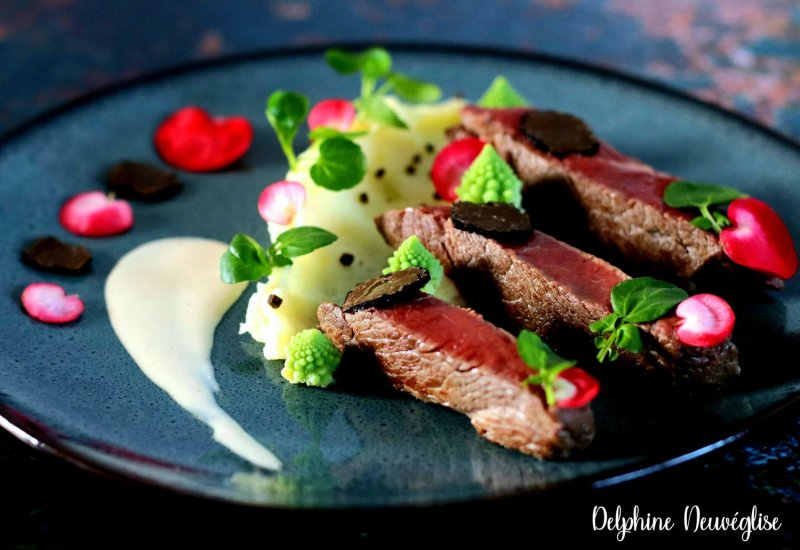 Filet de bœuf, sauce aux truffes