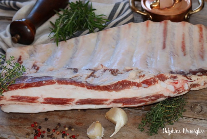 Coustous, ribs, travers de Porc Noir de Bigorre
