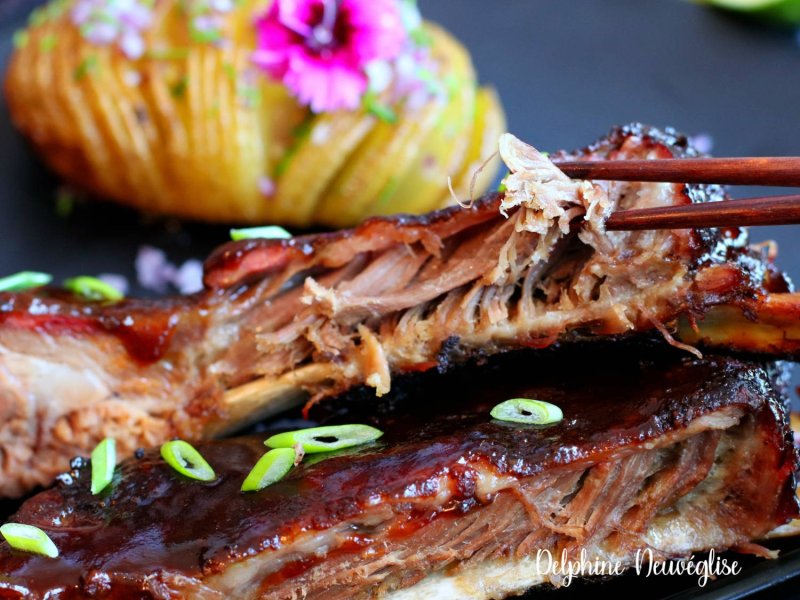 Coustous, ribs, travers de Porc Noir de Bigorre
