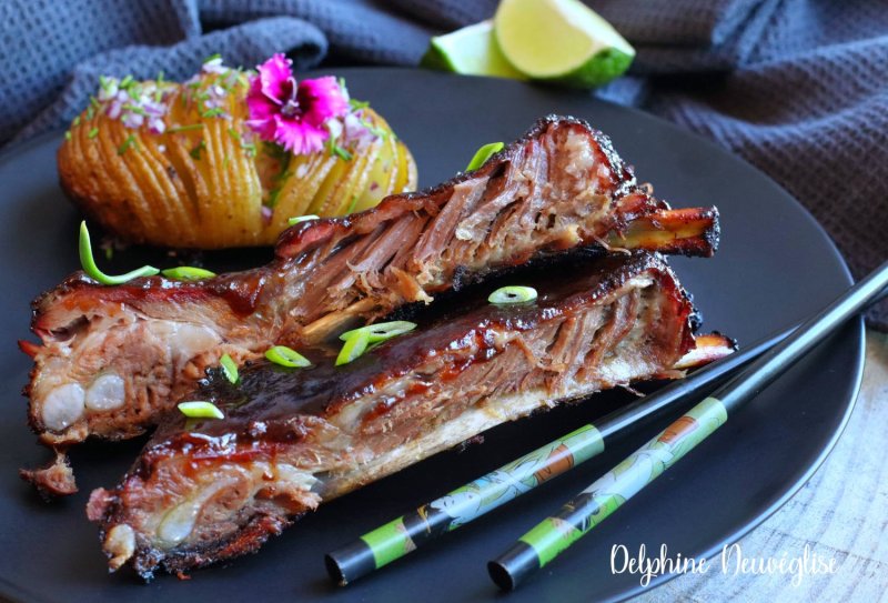 Coustous, ribs, travers de Porc Noir de Bigorre